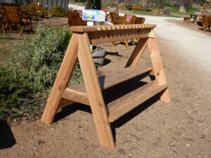 Custom Shot Gun Stand Quality Patio Furniture Handcrafted by Jack Hudson (830) 367-3848
