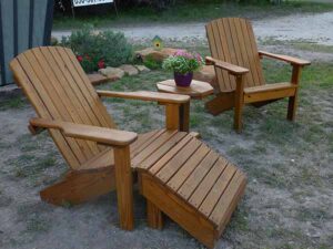 Quality Patio Furniture Flat Back Adirondack Chairs