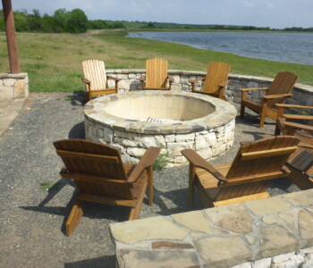 Flat Back Adirondack Chairs by the water. Quality Patio Furniture Handcrafted by Jack Hudson (830) 367-3848 Flat Back Adirondack Chairs by the water. Perfect way to relax! Quality Patio Furniture Handcrafted by Jack Hudson (830) 367-3848