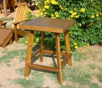 Quality Patio Furniture Tall Square Bistro Table Handcrafted by Jack Hudson (830) 367-3848 Quality Patio Furniture Tall Square Bistro Table Handcrafted by Jack Hudson (830) 367-3848